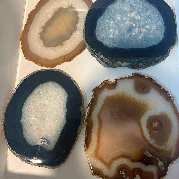 4 huge agate stone slices - Picture 4 of 14